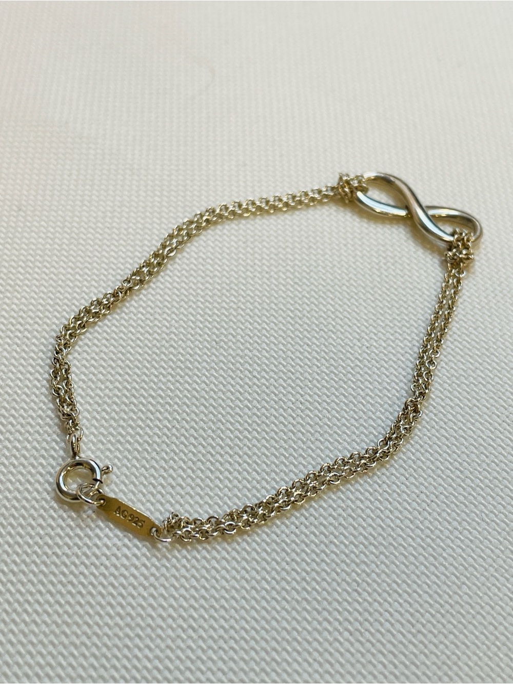 TIFFANY & Co. Infinity Double Strand Bracelet Sterling Silver - Picture 4 of 7
